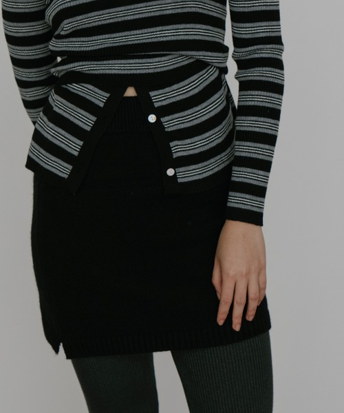 duei（デュイ）の「ニットミニスカート（スカート・レディース・グレー/ブラック・FREE）」の20枚目の写真