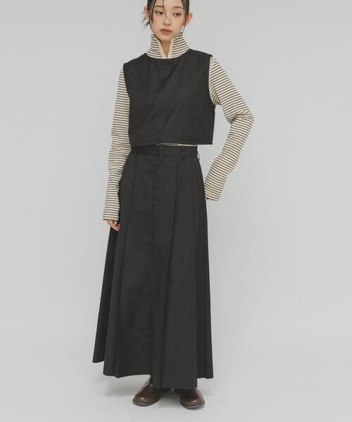 KBF(ケイビーエフ)の「2WAYベストセパレートワンピース(ワンピース・レディース・チャコールグレー/ブラック/ブラウン・38/36)」の13枚目の写真