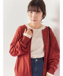 マルチスタイル前後2wayクルーネックカーディガン