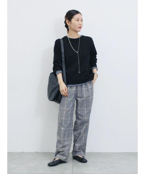 Samansa Mos2 blue（サマンサモスモスブルー）の「マルチスタイル前後2wayクルーネックカーディガン（カーディガン/ボレロ・レディース・ライトベージュ/ブラック/グリーン/モカ/オレンジ・M/L）」の10枚目の写真