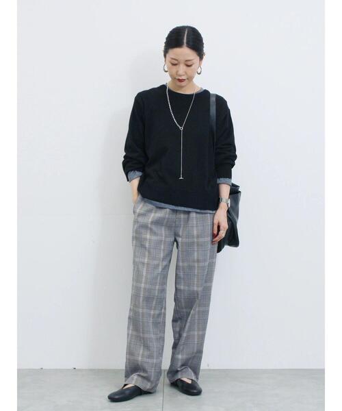 Samansa Mos2 blue（サマンサモスモスブルー）の「マルチスタイル前後2wayクルーネックカーディガン（カーディガン/ボレロ・レディース・ライトベージュ/ブラック/グリーン/モカ/オレンジ・M/L）」の13枚目の写真