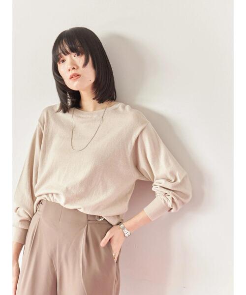 Samansa Mos2 blue（サマンサモスモスブルー）の「マルチスタイル前後2wayクルーネックカーディガン（カーディガン/ボレロ・レディース・ライトベージュ/ブラック/グリーン/モカ/オレンジ・M/L）」の14枚目の写真