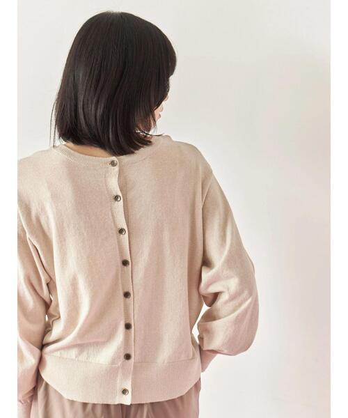 Samansa Mos2 blue（サマンサモスモスブルー）の「マルチスタイル前後2wayクルーネックカーディガン（カーディガン/ボレロ・レディース・ライトベージュ/ブラック/グリーン/モカ/オレンジ・M/L）」の17枚目の写真