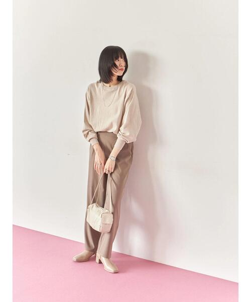 Samansa Mos2 blue（サマンサモスモスブルー）の「マルチスタイル前後2wayクルーネックカーディガン（カーディガン/ボレロ・レディース・ライトベージュ/ブラック/グリーン/モカ/オレンジ・M/L）」の19枚目の写真