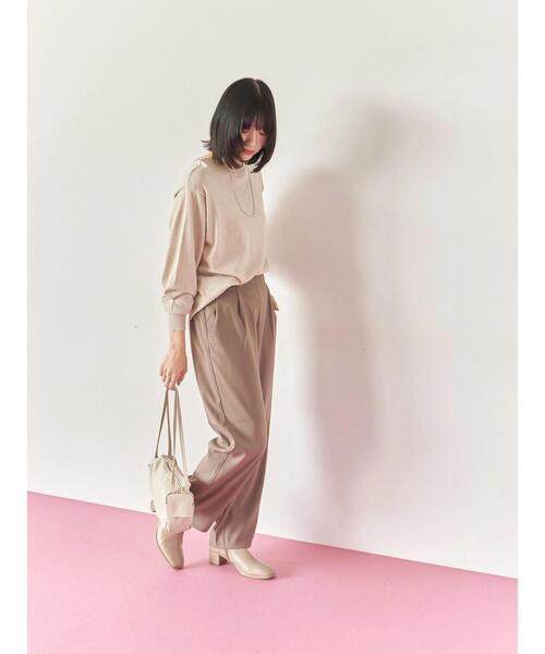 Samansa Mos2 blue（サマンサモスモスブルー）の「マルチスタイル前後2wayクルーネックカーディガン（カーディガン/ボレロ・レディース・ライトベージュ/ブラック/グリーン/モカ/オレンジ・M/L）」の20枚目の写真