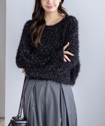 CLEAR BASIC | ラメニットプルオーバー［大人 カジュアル 着回し力抜群］≪AW新作≫(ニット/セーター)