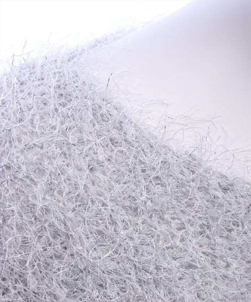 CLEAR BASIC（クリアベーシック）の「ラメニットプルオーバー［大人 カジュアル 着回し力抜群］（ニット/セーター・レディース・モカ/ブラック/ライトグレー・F）」の8枚目の写真