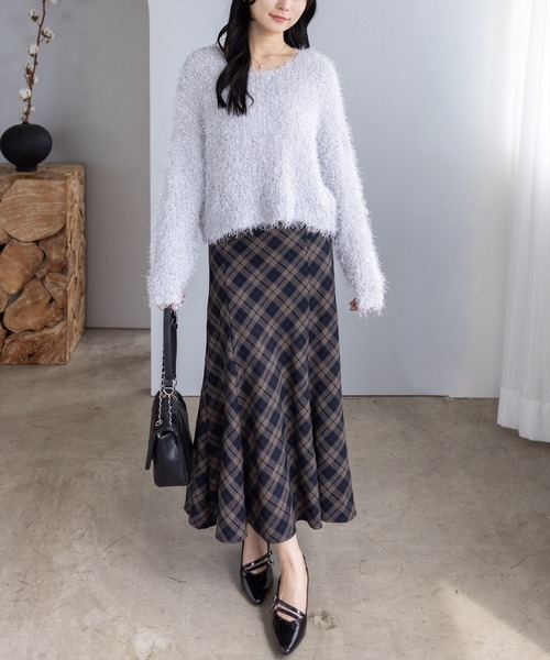 セール】ラメニットプルオーバー［大人 カジュアル 着回し力抜群］≪AW