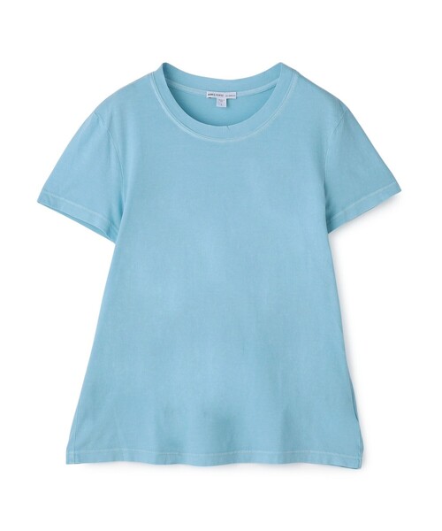 JAMES PERSE（ジェームスパース）の「ベーシック クルーネックTシャツ WLJ3114（Tシャツ/カットソー・レディース・ブルー/ホワイト系その他・1/0）」の2枚目の写真