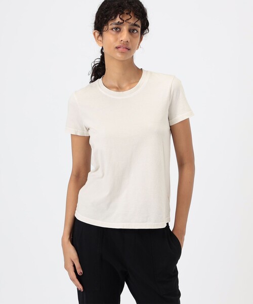 JAMES PERSE（ジェームスパース）の「ベーシック クルーネックTシャツ WLJ3114（Tシャツ/カットソー・レディース・ブルー/ホワイト系その他・1/0）」の4枚目の写真