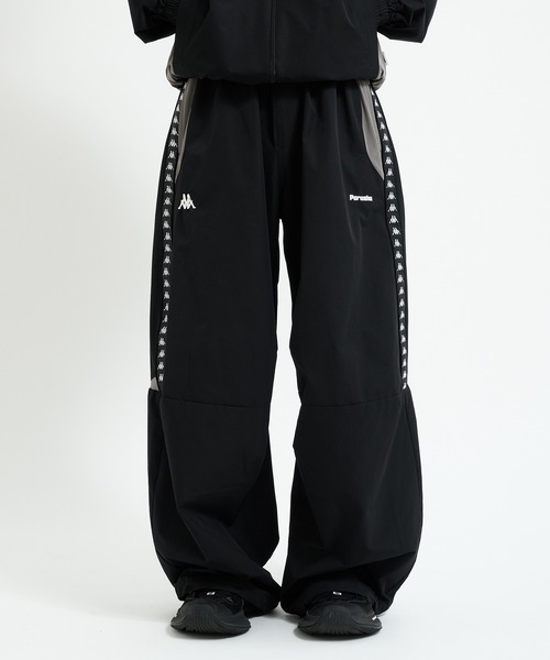 フリーシティ×マハリシ コラボ/パラシュートパンツ/Size:S/匿名配送 Perushu × Kappa コラボドローコードワイドパンツ（その他パンツ