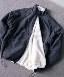 RATTLE TRAP | 【リバーシブル】ナイロン/フリース オーバーサイズ スタンドカラーブルゾン(ブルゾン)