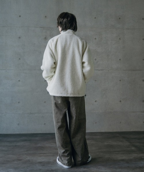 RATTLE TRAP（ラトルトラップ）の「【リバーシブル】ナイロン/フリース オーバーサイズ スタンドカラーブルゾン（ブルゾン・メンズ・グレー/ブラック・M/L/LL）」の14枚目の写真