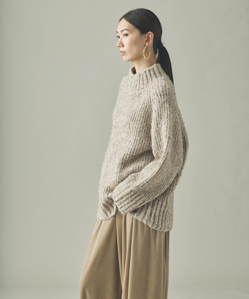 Curensology(カレンソロジー)/MIXブークレニットプルオーバー（ニット