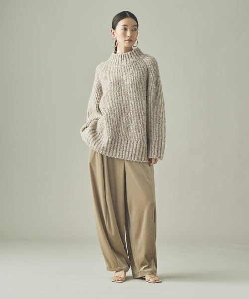 Curensology（カレンソロジー）の「Curensology(カレンソロジー)/MIXブークレニットプルオーバー（ニット/セーター・レディース・チャコールグレー/ベージュ・FREE）」の12枚目の写真