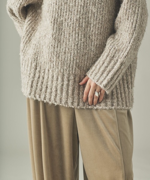 Curensology(カレンソロジー)/MIXブークレニットプルオーバー（ニット