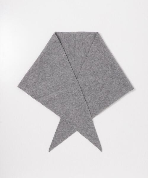 RODE SKO（ロデスコ）の「ASAUCE MELER　シームレスカシミアトライアングルストール（ストール/ショール・レディース・ホワイト系その他/ライトグレー/ブルー系その他・ONE）」の3枚目の写真