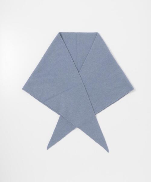 RODE SKO（ロデスコ）の「ASAUCE MELER　シームレスカシミアトライアングルストール（ストール/ショール・レディース・ホワイト系その他/ライトグレー/ブルー系その他・ONE）」の4枚目の写真