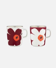 marimekko（マリメッコ）の「【オンライン限定】Juhla Unikko / mug 2,5 dl 2pcs（グラス/マグカップ/タンブラー）」