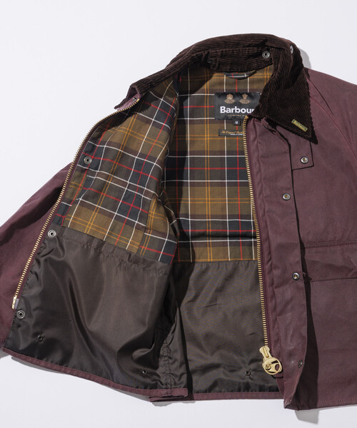 Barbour(バブアー)の「Barbour/バブアー 【EXCLUSIVE】 SPEYWAXJACKET(ブルゾン・メンズ・ネイビー/ワインレッド・MEDIUM/LARGE/X-LARGE)」の6枚目の写真