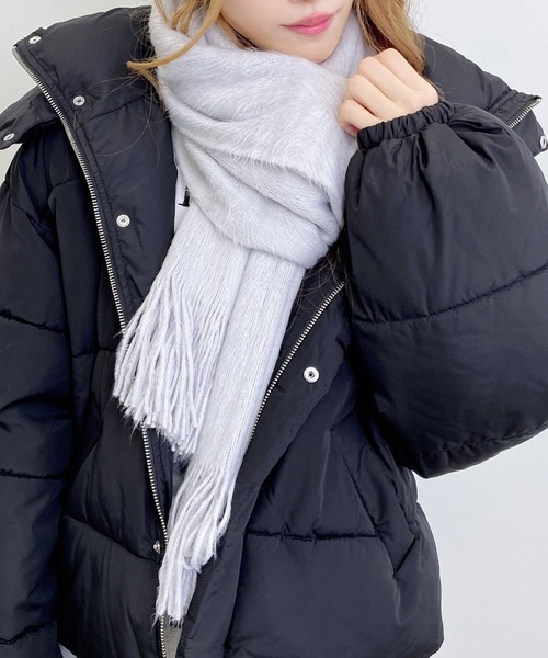 INGNI（イング）の「シャギーストール（ストール/ショール・レディース・ピンク/オフホワイト/グレー/サックスブルー・ONE SIZE）」の2枚目の写真