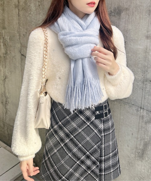 INGNI（イング）の「シャギーストール（ストール/ショール・レディース・ピンク/オフホワイト/グレー/サックスブルー・ONE SIZE）」の22枚目の写真