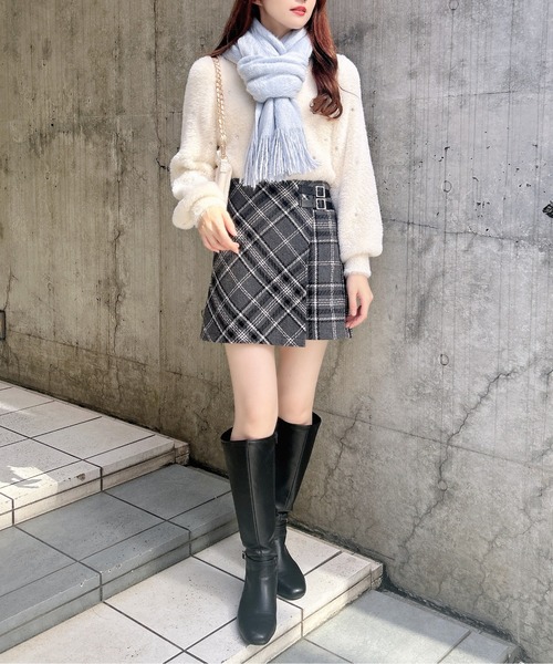 INGNI（イング）の「シャギーストール（ストール/ショール・レディース・ピンク/オフホワイト/グレー/サックスブルー・ONE SIZE）」の21枚目の写真