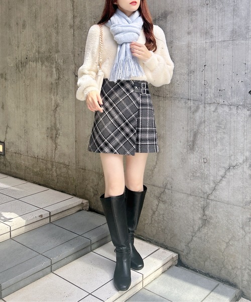 INGNI（イング）の「シャギーストール（ストール/ショール・レディース・ピンク/オフホワイト/グレー/サックスブルー・ONE SIZE）」の20枚目の写真