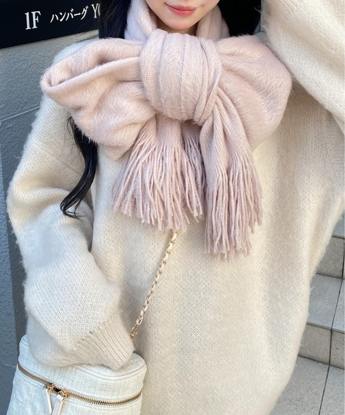 INGNI（イング）の「シャギーストール（ストール/ショール・レディース・ピンク/オフホワイト/グレー/サックスブルー・ONE SIZE）」の17枚目の写真