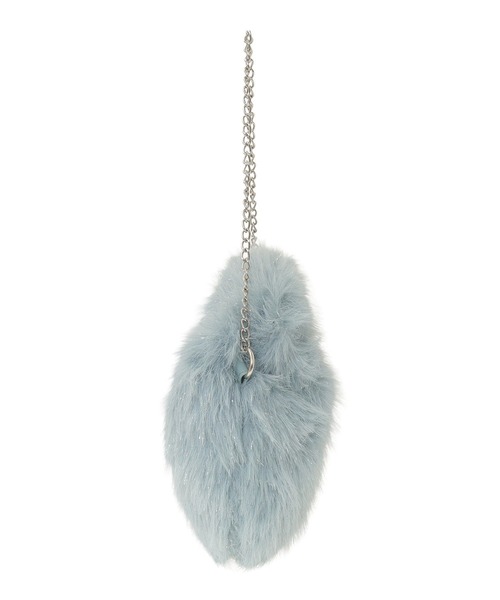 earth music&ecology（アースミュージックアンドエコロジー）の「ファーラウンドバッグ（ショルダーバッグ・レディース・アイボリー/ライトブルー・FREE）」の15枚目の写真