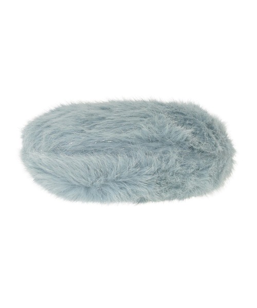 earth music&ecology（アースミュージックアンドエコロジー）の「ファーラウンドバッグ（ショルダーバッグ・レディース・アイボリー/ライトブルー・FREE）」の17枚目の写真