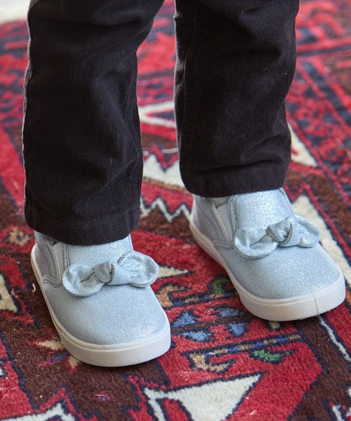 petit main(プティマイン)の「スポっとはけるアソートスリッポン(スリッポン・キッズ・ベージュ/ネイビー/ダークブルー/シルバー/カラフル/ブラック/ライトピンク・15cm/16cm/17cm/14cm)」の6枚目の写真