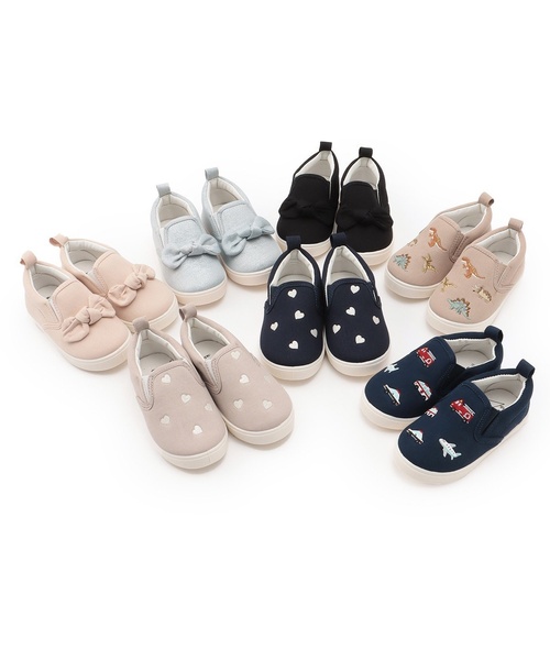 petit main(プティマイン)の「スポっとはけるアソートスリッポン(スリッポン・キッズ・ベージュ/ネイビー/ダークブルー/シルバー/カラフル/ブラック/ライトピンク・15cm/16cm/17cm/14cm)」の18枚目の写真