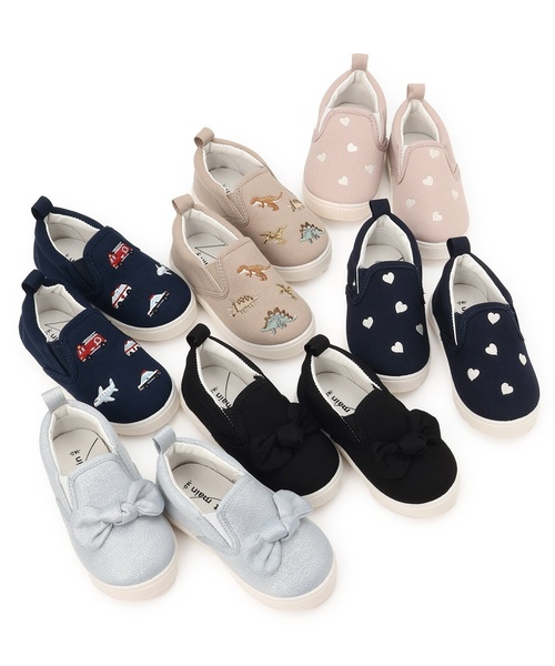 petit main(プティマイン)の「スポっとはけるアソートスリッポン(スリッポン・キッズ・ベージュ/ネイビー/ダークブルー/シルバー/カラフル/ブラック/ライトピンク・15cm/16cm/17cm/14cm)」の19枚目の写真