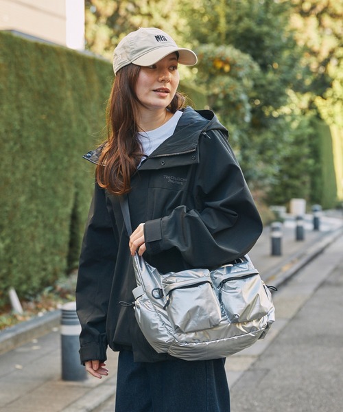 KiU/キウ 別注 撥水 マルチポケット ソフトパフィーショルダーバッグ