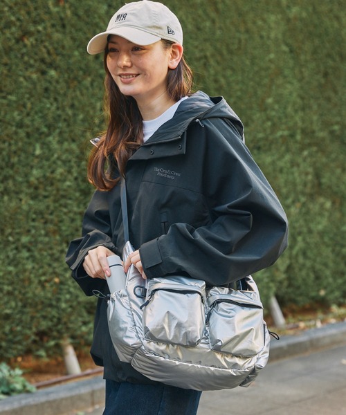 KiU/キウ 別注 撥水 マルチポケット ソフトパフィーショルダーバッグ