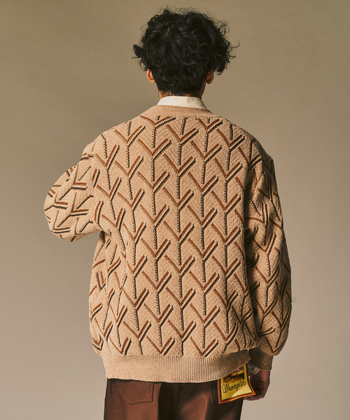 417 EDIFICE（フォーワンセブンエディフィス）の「モールパターンカーディガン（カーディガン/ボレロ・メンズ・ブラック/ホワイト/ベージュ・MEDIUM/LARGE）」の21枚目の写真