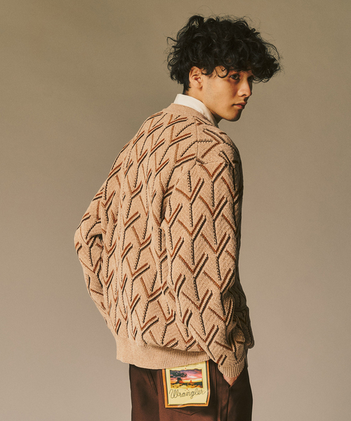 417 EDIFICE（フォーワンセブンエディフィス）の「モールパターンカーディガン（カーディガン/ボレロ・メンズ・ブラック/ホワイト/ベージュ・MEDIUM/LARGE）」の22枚目の写真