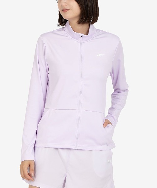 Reebok（リーボック）の「ジップトップ / CORE ZIP THROUGH JACKET（その他トップス・レディース・パープル/ブラック・X-SMALL/SMALL/MEDIUM）」の2枚目の写真