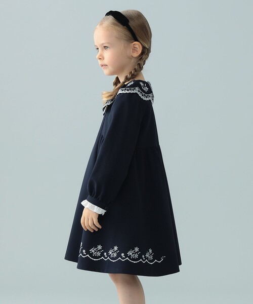 セレモニー スカラップ 刺繍 ワンピース 2026（110～130cm