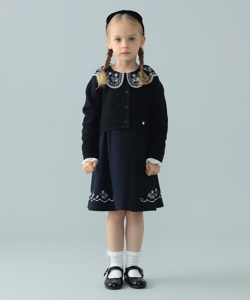 セレモニー スカラップ 刺繍 ワンピース 2026（110～130cm