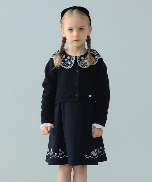 セレモニー スカラップ 刺繍 ワンピース 2026（110～130cm