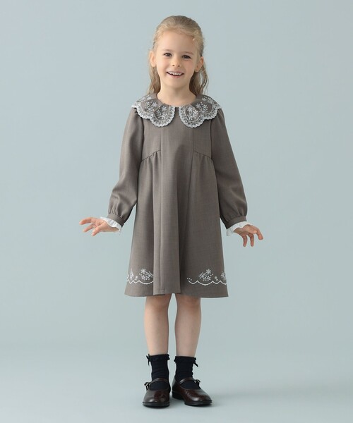 セレモニー スカラップ 刺繍 ワンピース 2026（110～130cm