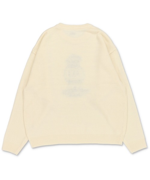 ぴょんすく新品未使用！muta ホワイト セーター 6サイズ セール】ジャガードニットセーター/ベアー/厚すぎず軽い着心地