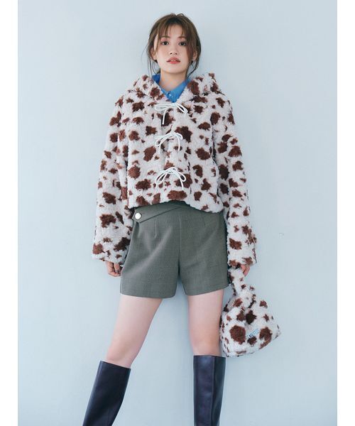 FURFUR(ファーファー)の「コンパクトパフスリーブシャツ(シャツ/ブラウス・レディース・ブルー/ピンク/ホワイト・F)」の5枚目の写真
