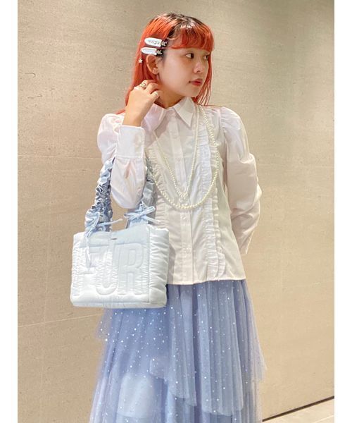 FURFUR(ファーファー)の「コンパクトパフスリーブシャツ(シャツ/ブラウス・レディース・ブルー/ピンク/ホワイト・F)」の20枚目の写真