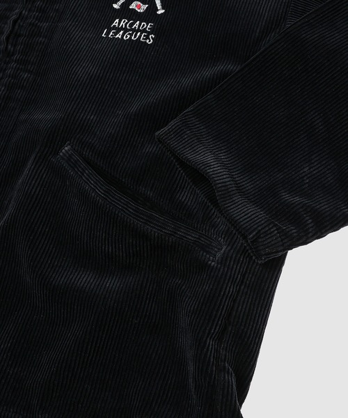 PORTER CLASSIC（ポータークラシック）の「CORDUROY ZIP JACKET EMBROIDERY (SANDLOT)（その他アウター・メンズ・ブラック/ブルー・3）」の5枚目の写真