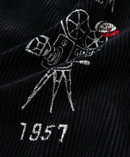 PORTER CLASSIC（ポータークラシック）の「CORDUROY ZIP JACKET EMBROIDERY (SANDLOT)（その他アウター・メンズ・ブラック/ブルー・3）」の7枚目の写真