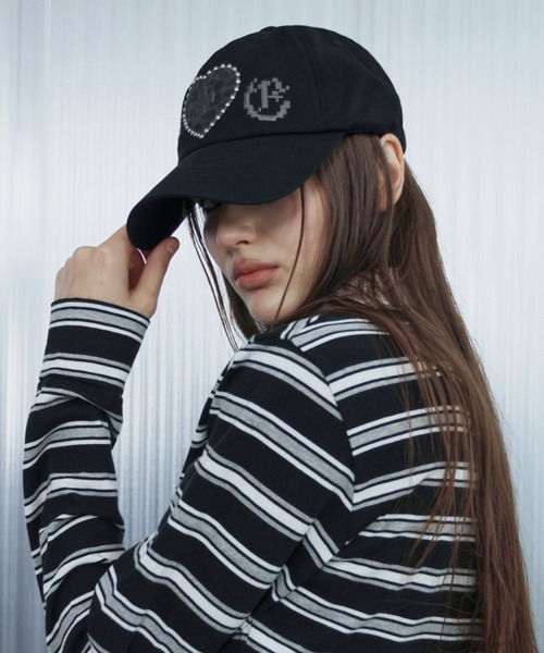 SETUPEXE（セットアップイーエックスイー）の「A'GEM/9 × .kom 『SETUPEXE/セットアップイーエックスイー』 LEO APPLIQUE BALL CAP/レオパードアップリケ刺繍キャップ（キャップ・レディース・ベージュ/ブラック・FREE）」の2枚目の写真