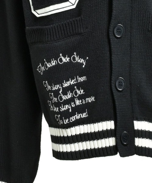 STYLISE（スタイライズ）の「【BREATH】BH PATCH KNIT CARDIGAN / ブラック [BR25AW-N3002]（カーディガン/ボレロ・メンズ・ブラック・L/M）」の8枚目の写真
